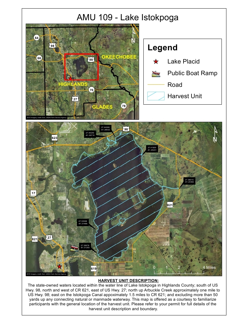 lake istokpoga alligator harvest map